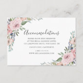 ダスティバラピンクフローラ結婚ズホテルアコモデーション エンクロージャーカード (正面)
