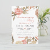 ダスティバラピーチクリームフローラ引っ越し祝いパーティーパーティー 招待状 (スタンド正面)