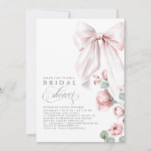 ダスティバラフローラエレガントボウブライダルシャワー 招待状 (正面)