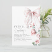 ダスティバラフローラエレガントボウブライダルシャワー 招待状 (スタンド正面)