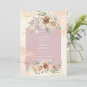 ダスティバラフローラパンパスグラスボホブライダルシャワー (スタンド正面)