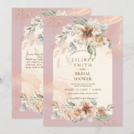 ダスティバラフローラパンパスグラスボホブライダルシャワー