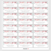 ダスティバラフローラ個人ゲスト住所 シール (シート)