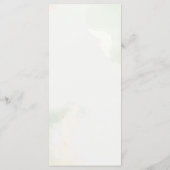 ダスティバラフローラ結婚ボホのメニューカード メニュー (裏面)