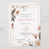 ダスティバラブライダルシャワー 招待状 (正面/裏面)