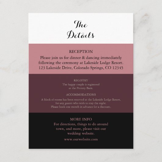 ダスティバラブルガン結婚ディの詳細カード エンクロージャーカード (正面)