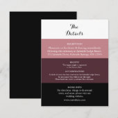 ダスティバラブルガン結婚ディの詳細カード エンクロージャーカード (正面/裏面)