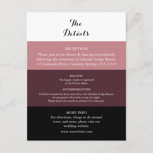 ダスティバラブルガン結婚ディの詳細カード エンクロージャーカード (正面)