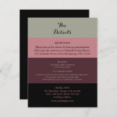 ダスティバラブルガン結婚ディの詳細カード エンクロージャーカード (正面/裏面)