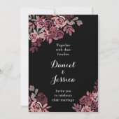 ダスティバラブルゴーニュ結婚式招待状 招待状 (正面)