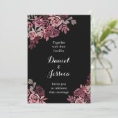 ダスティバラブルゴーニュ結婚式招待状 招待状 (スタンド正面)