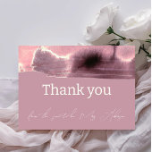 ダスティバラマウヴミニマモダンリスト サンキューカード