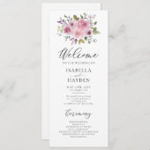 ダスティバラマウヴ素朴フローラウォーター結婚カラー プログラム (正面/裏面)