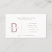 ダスティバラミニマルモダンプロフェッショナル 名刺 (裏面)