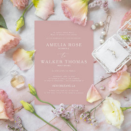 ダスティバラミニマル結婚式招待状 招待状