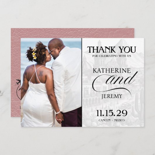 ダスティバラメキシコパスポート サンキューカード (正面/裏面)