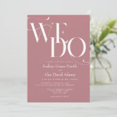 ダスティバラモダンウィドー結婚式招待状 招待状 (スタンド正面)