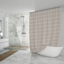 ダスティバラモダンミニマルストライプリストBoho シャワーカーテン