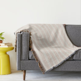ダスティバラモダンミニマルストライプリストBoho スローブランケット