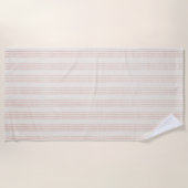 ダスティバラモダンミニマルストライプリストBoho ビーチタオル (正面)