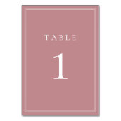 ダスティバラモダンミニマ結婚リストのテーブル番号 テーブルナンバー (裏面)