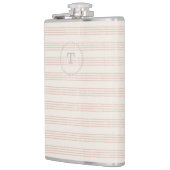 ダスティバラモダンモノグラム名ボホストリップ フラスク (左)