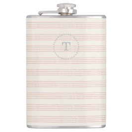 ダスティバラモダンモノグラム名ボホストリップ フラスク