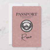 ダスティバラレノパスポート結婚式招待状 招待状 (裏面)
