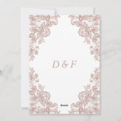 ダスティバラレース結婚式の日付カードを保存 シーズンカード (裏面)