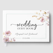 ダスティバラワイルドフラワー結婚フローラズゲストブック ゲストブック (正面)