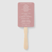 ダスティバラ特別日付結婚式 プログラム ハンドファン (裏面)