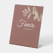 ダスティバラ秋ボホ結婚式の引き出物 台座サイン (正面)