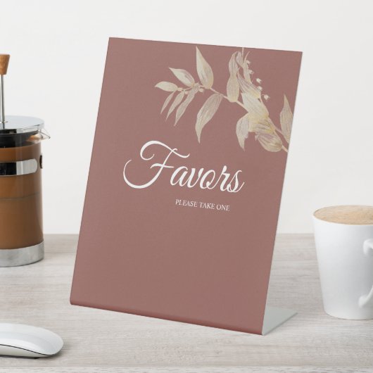 ダスティバラ秋ボホ結婚式の引き出物 台座サイン (インサイチュ)