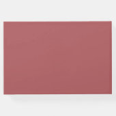 ダスティバラ結婚のエレガントフローラスクリプトカスタム ゲストブック (裏面)