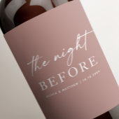 ダスティバラ結婚のリハーサルディナー | 前夜 ワインラベル