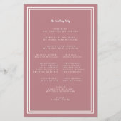 ダスティバラ結婚の台本式予算プログラム (裏面)