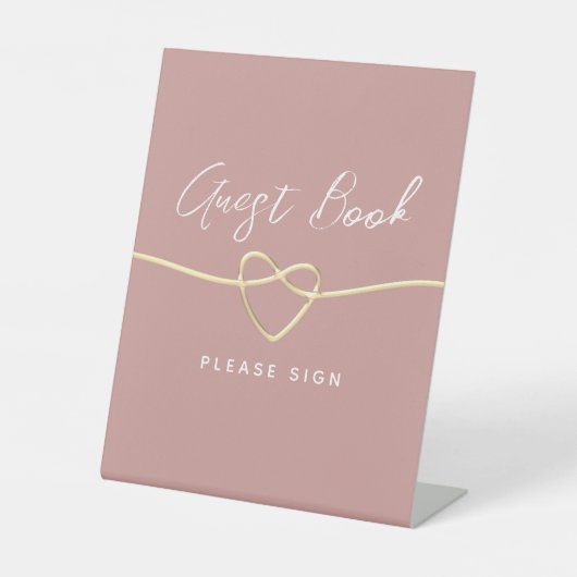 ダスティバラ結婚ズゲストブック 台座サイン (正面)