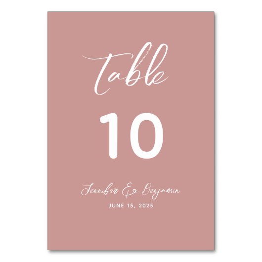 ダスティバラ結婚ズ テーブルナンバー (正面)