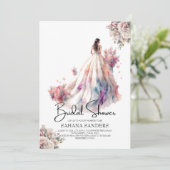 ダスティバラ結婚フローラのドレスブライダルシャワー 招待状 (スタンド正面)