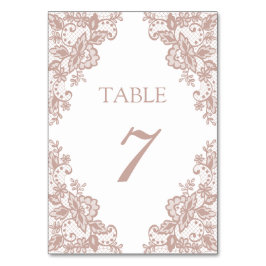 ダスティバラ結婚レースのテーブル番号 テーブルナンバー