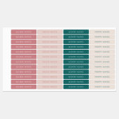 ダスティバラ翡翠の名前 ラベル (シート)