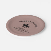 ダスティバラ花嫁の最後のライドバチェロレッテ週末 ペーパープレート (アングル)