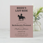 ダスティバラ花嫁の最後のライドバチェロレッテ週末 招待状 (スタンド正面)