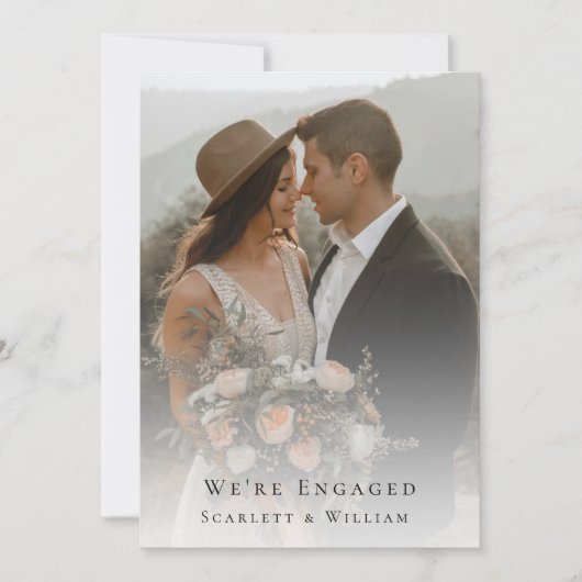 ダスティバラ金ゴールドアーチSage写真婚約した 招待状 (正面)