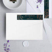 ダスティバラ金ゴールドエメラルドグリーンリース結婚ズ ラップアラウンドラベル