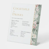 ダスティバラ金ゴールドセージ結婚グリーンズドリンクバー 台座サイン (正面)