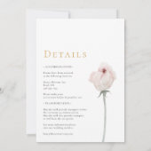 ダスティバラ金ゴールドセージVintageウェディングオールインワン 招待状 (裏面)