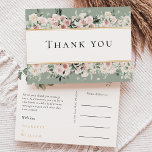 ダスティバラ金ゴールドセージVintageウェディングサンキュー ポストカード<br><div class="desc">このダスティバラ金ゴールドセージのヴィンテージの結婚式は感謝してい、あなたがハガキはヴィンテージの魅力とエレガンスの本質を具現化する夢のようなアンサンブルモダンである。ユーカリの緑で飾られた手作りのデザインと、明るい白とセージの背景に対して金ゴールドの幾何学的およびタイポグラフィでアクセントを付いた埃の多いバラの花模様を特徴とす縁どる。私たちのコレクションを探索し結婚て、ヴィンテージ赤面花模様とユーカリの緑の永遠の魅力であなたの香りを注入する。調整パーソナライズされたや質問は遠慮なく連絡を取る。</div>