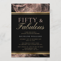 ダスティバラ金ゴールドブラックフィフティ&ファビュラス誕生日