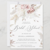 ダスティバラ&アイボリーフローララージブライダルシャワーインビ 招待状 (正面)